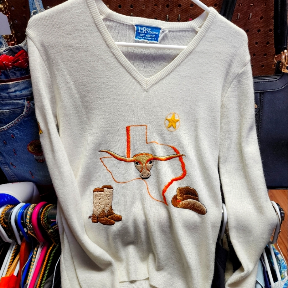 Vintage Leroy Knitware Western Sweater